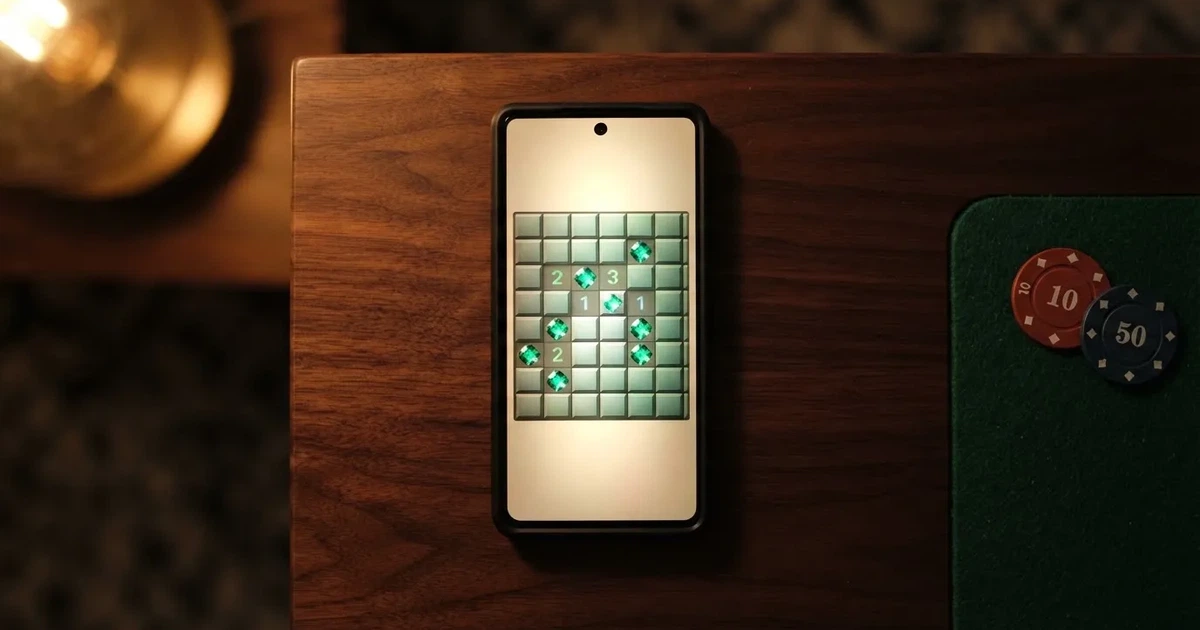 A grid of tiles displayed on a phone screen, several already revealed.